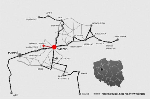 Mapa "W krainie księcia Mieszka"